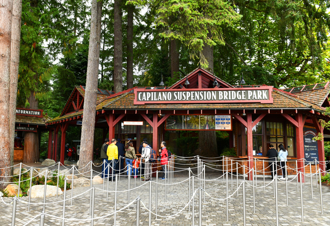 You can get to Capilano Suspension Bridge Park by free shuttle bus, car, or public transport. You can get to Capilano Suspension Bridge Park by free shuttle bus, car, or public transport.