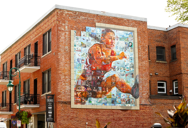 It is an open-air art gallery spread across the city, featuring large-scale murals painted on building walls. 