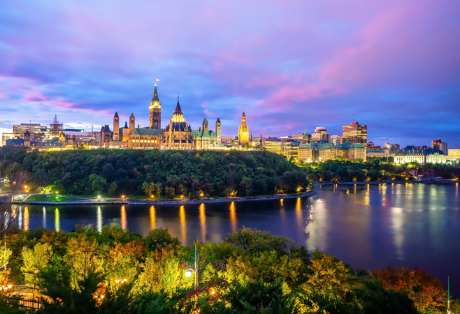 Parliament Hill is home to Canada's federal government, where laws are made, and is the symbolic heart of the nation, a place to meet and celebrate.