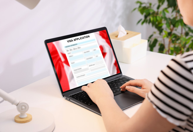 The process of obtaining the PR Visa commences with the filling of the digital Express Entry form by furnishing crucial documents about Education, Experience, and other personal documents.