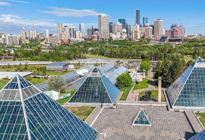 When you arrive, you'll find a lovely outdoor courtyard space decorated for the season and open all year round.