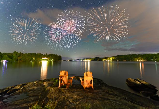 The traditional Canadian way to ring in the New Year is with spectacular, often free, outdoor fireworks shows. The traditional Canadian way to ring in the New Year is with spectacular, often free, outdoor fireworks shows.