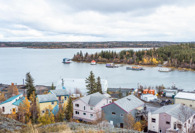 Great Slave Lake is the 11th largest in the world, North America's deepest, and a popular fishing spot Great Slave Lake is the 11th largest in the world, North America's deepest, and a popular fishing spot