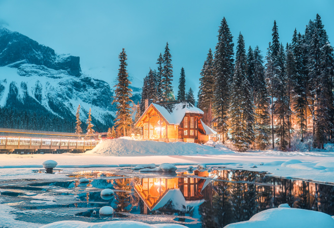 In winter, cross-country skiing and snowshoeing are popular activities