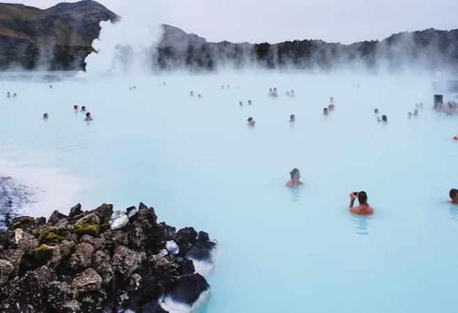 Consider the best time of year to visit hot springs in Canada