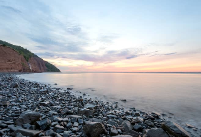 Enjoy walking along the red sand keeping your eyes open for amethyst, agates or other collectible rocks Enjoy walking along the red sand keeping your eyes open for amethyst, agates or other collectible rocks
