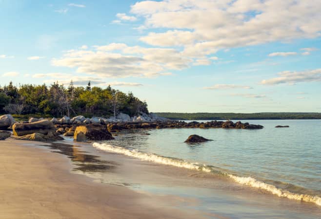 Many consider this the prettiest beach in Nova Scotia. Many consider this the prettiest beach in Nova Scotia.