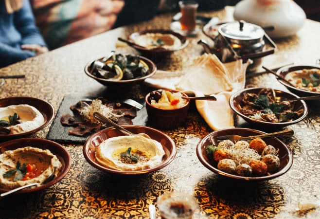 Damas is a restaurant in Montreal that offers creative Syrian delicacies in a Persian-influenced setting with a plant-trimmed terrace Damas is a restaurant in Montreal that offers creative Syrian delicacies in a Persian-influenced setting with a plant-trimmed terrace