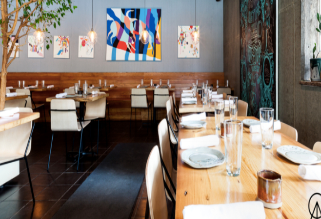 Deer + Almond offers a perfect spot to enjoy an intimate feast , it also doubles as one of the city's best cocktail bars.
