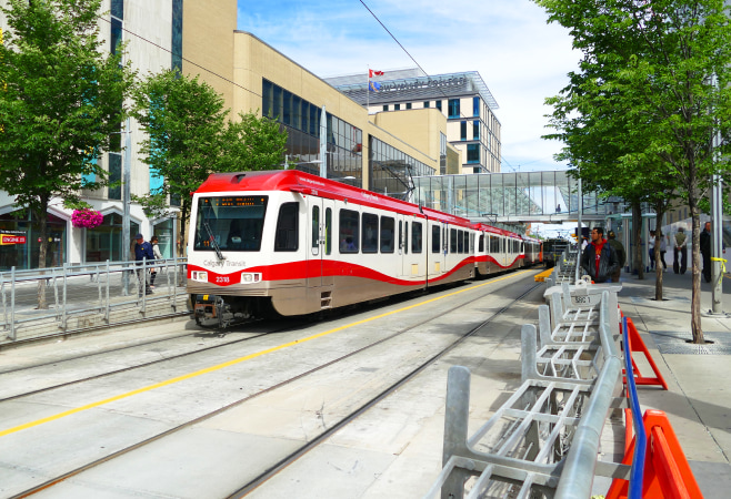 Getting around Calgary is easy with many transportation options to suit your time exploring the city Getting around Calgary is easy with many transportation options to suit your time exploring the city