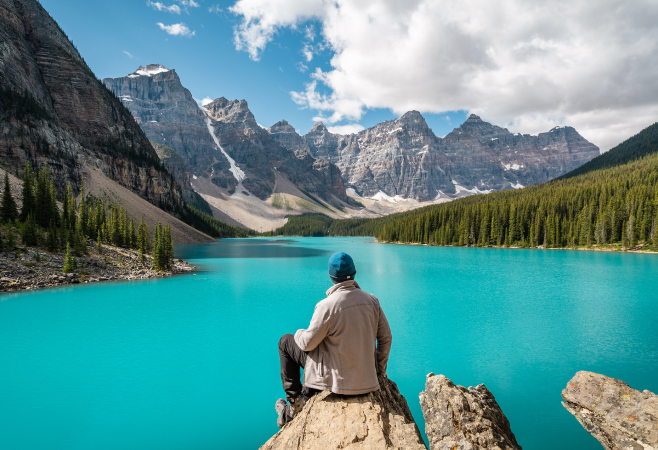 Moraine Lake is without a doubt the most famous lake in Alberta Moraine Lake is without a doubt the most famous lake in Alberta