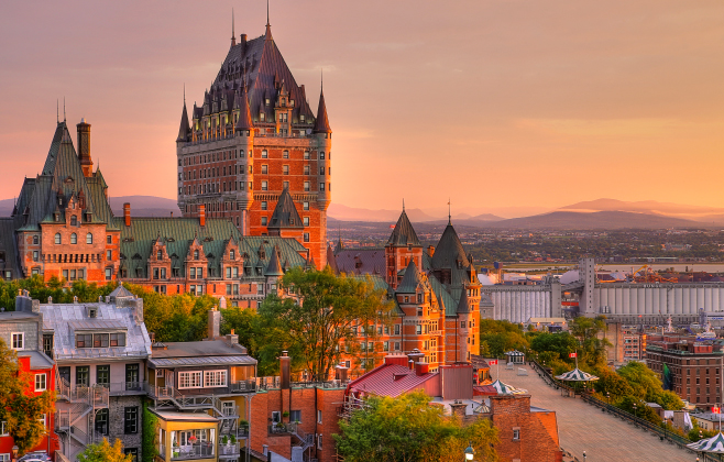 Frontenac Castle in Quebec City