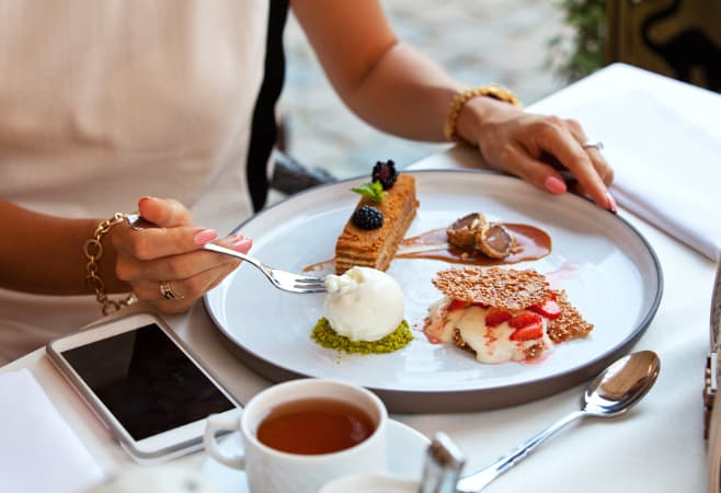 The restaurant offers a stylish environment to enjoy contemporary international small plates The restaurant offers a stylish environment to enjoy contemporary international small plates