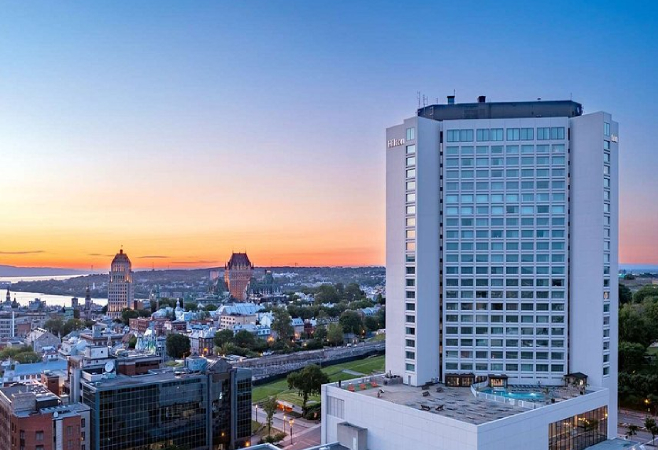 The Hilton Québec overlooks Canada's oldest city. Enjoy easy access to the area's top attractions. Book now for our best rates. The Hilton Québec overlooks Canada's oldest city. Enjoy easy access to the area's top attractions. Book now for our best rates.