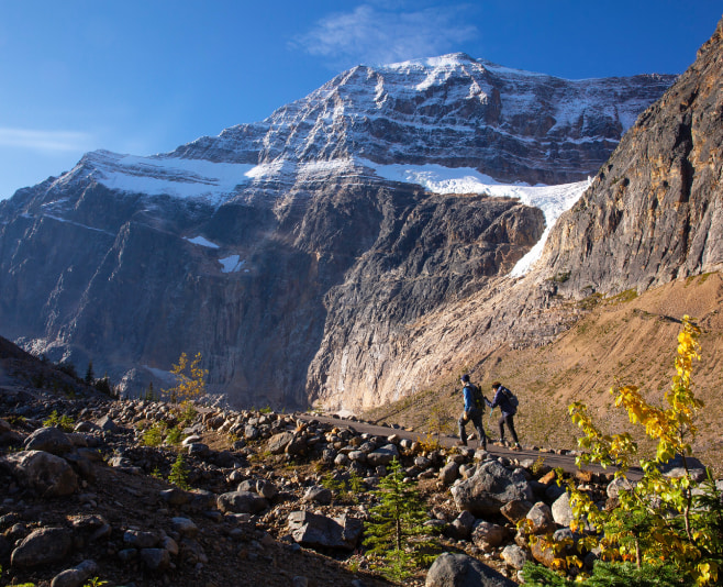 Mount Edith Cavell stands as the signature peak in Jasper National Park, renowned for its stunning East Ridge. Mount Edith Cavell stands as the signature peak in Jasper National Park, renowned for its stunning East Ridge.