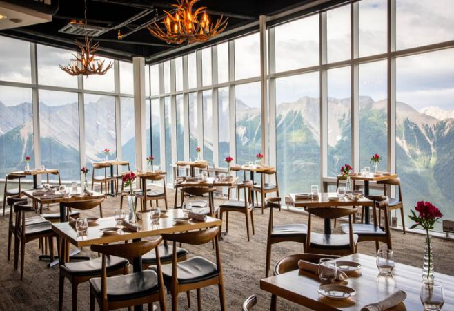 This remarkable restaurant promises an  exhilarating gondola ride followed by a mountain top dining experience