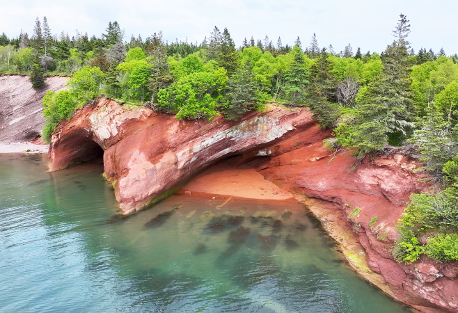 St Martins is known for it's stunning sea caves that have been carved out over the years