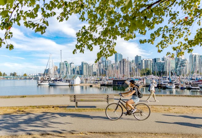 The seawall is one of top famous attractions in Vancouver The seawall is one of top famous attractions in Vancouver