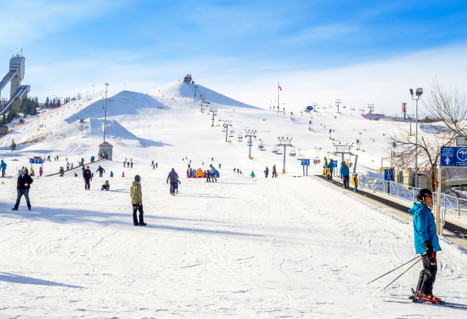 Explore thrilling activities year-round at  WinSport, home of  Canada Olympic Park